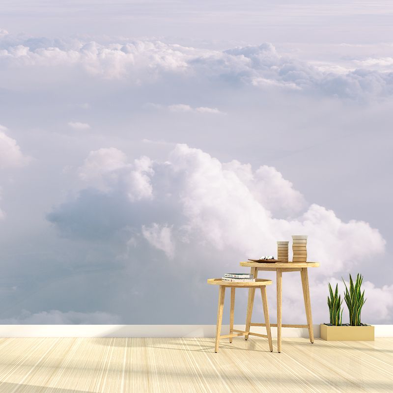 Modern Style Mural Wallpaper Fantastic Sky Environment Friendly Bedroom Wall Mural