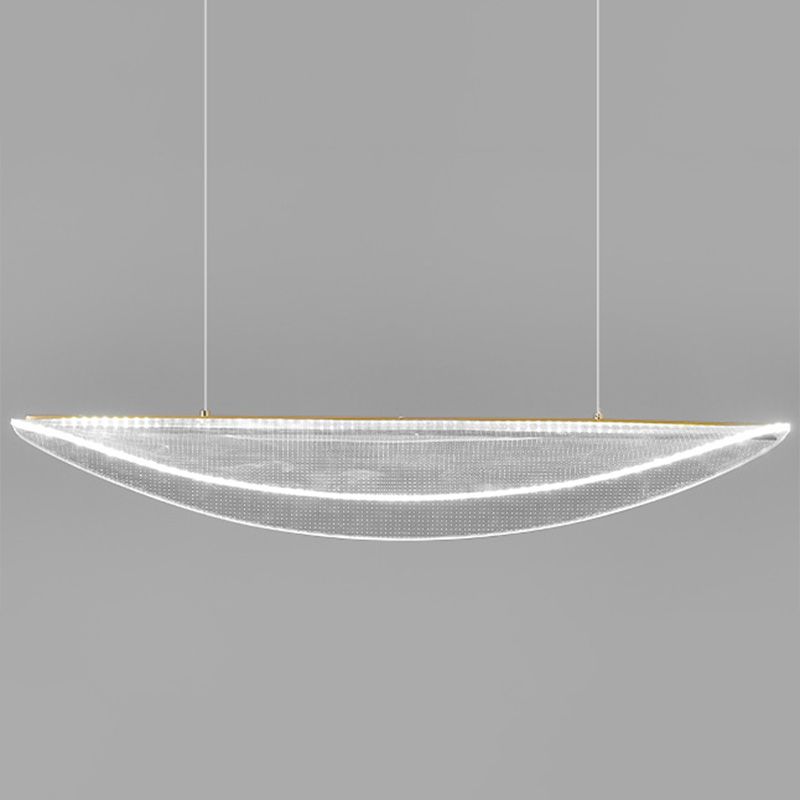 Luce isola a forma di foglia chiara semplicità acrilica a sospensione LED Light per sala da pranzo