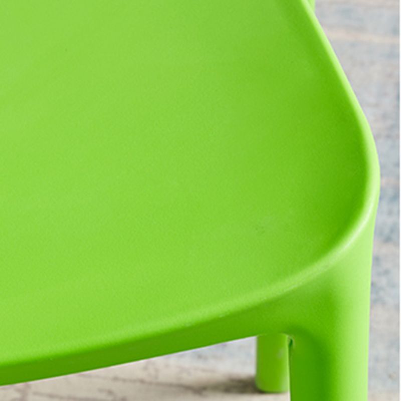 Plastic Contemporary Modern Dining Side Chair Open Back Chair