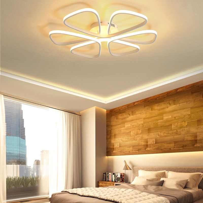 Petal Living Room Ceiling Flush Mount Light Metal LED Simple Ceiling Mounted Light