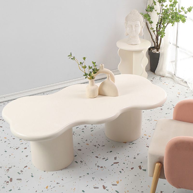 Geometric Coffee Table 1 Single Cocktail Table with 1/2 Pedestal