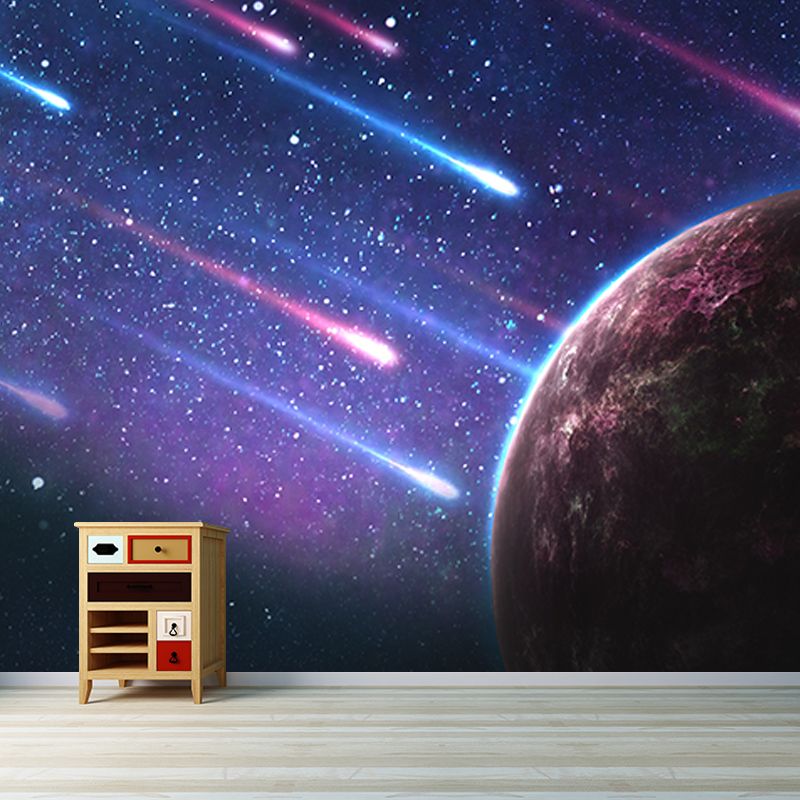 Galaxy Photography Mildew Resistant Wallpaper Environmental Sleeping Room Wall Mural