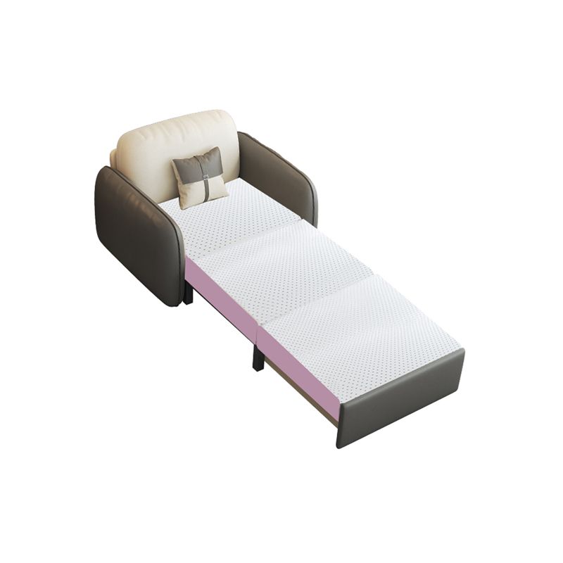 32" Wide Contemporary Sleeper Sofa Futon Faux Leather Sleeper Sofa