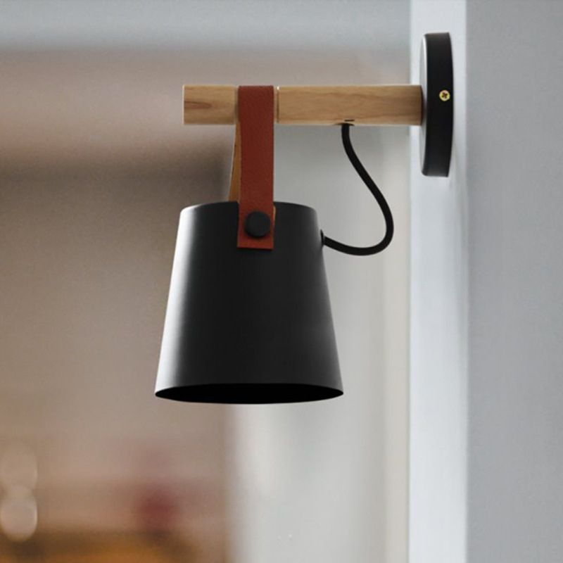 Metal Cone Shape Wall Light Modern Style 1 Light Wall Light Sconce
