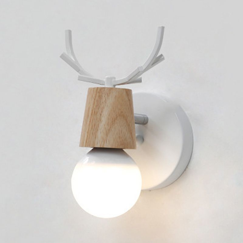 Industrial Wooden Vanity Light Creative Wall Light Sconce for Bathroom