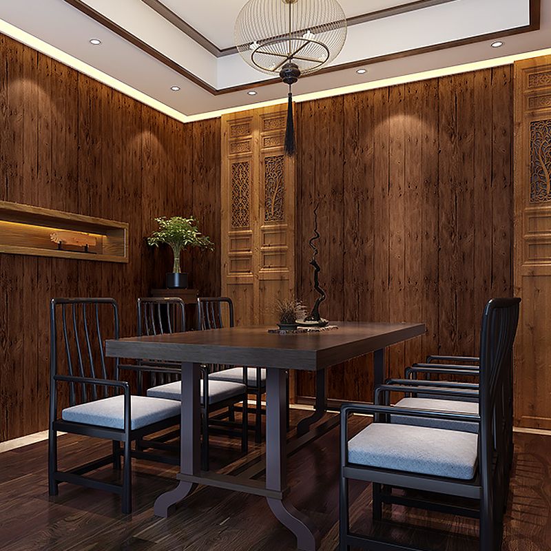 Pastel Color Country Wallpaper 57.1-sq ft Reclaimed Barn Wood Wall Covering for Dining Room