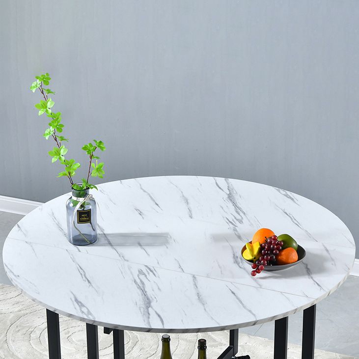 Extendable Dining Table Round Dining Table for Kitchen Dining Room
