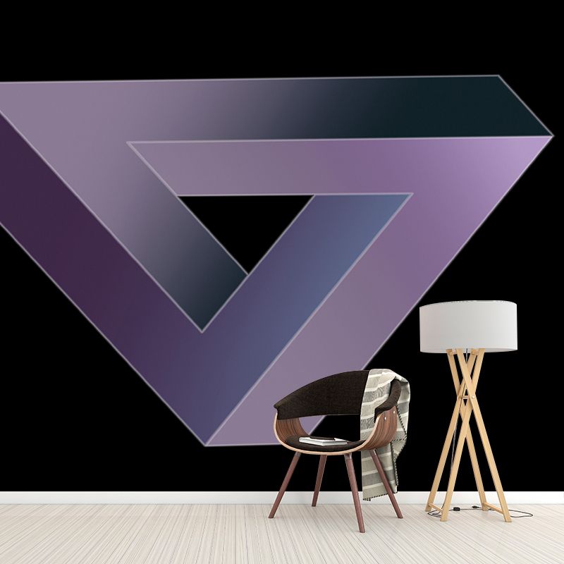 Geometry Wall Murals Contemporary Wall Art for Bedroom, Moisture Resistant