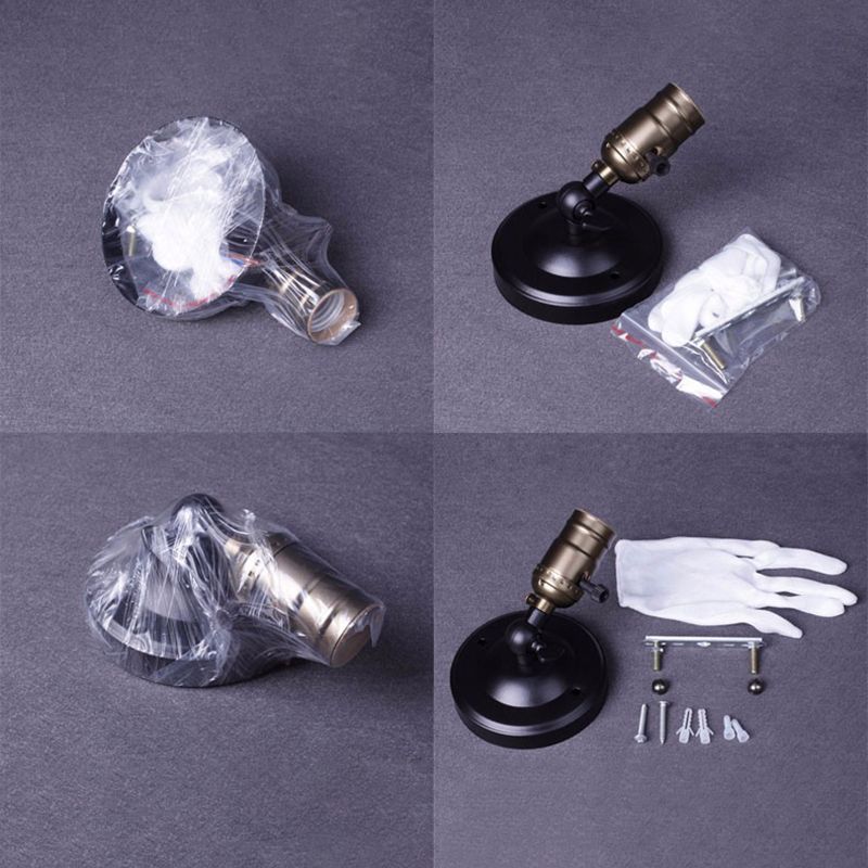 Contemporary Metal Wall Sconce Adjustable Linear Shape Wall Light for Living Room