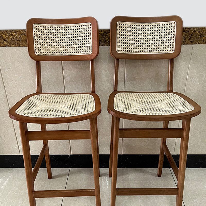 Modern Style Bar Stool Solid Wood Counter Stool for Living Room