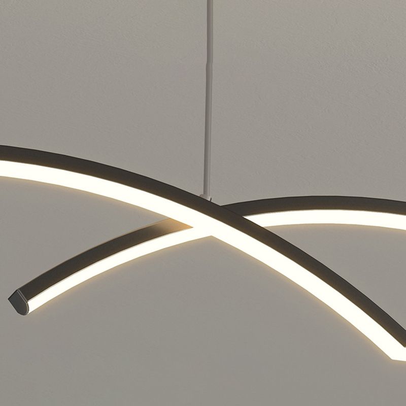 Modernism Kitchen Island Lighting LED Golden/Black Ceiling Light for Home