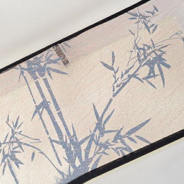 Geometry Shape Ceiling Lamp Tradition Iron Flush Mount with Fabric Lampshade for Bedroom