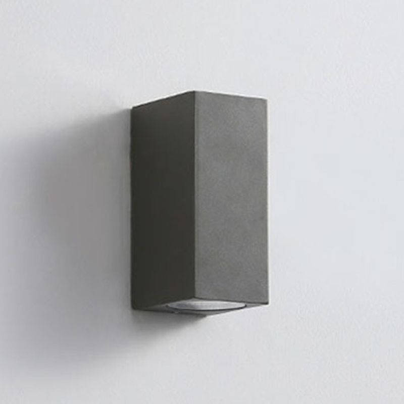 Single Contemporary Black Wall Mounted Sconce Metallic LED Wall Light