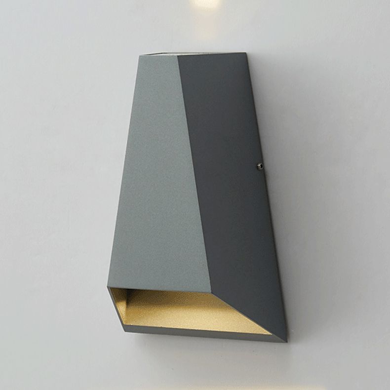 Contemporáneo de pared geométrica de metal LED dos luz de lavado de pared ligera para sala de estar