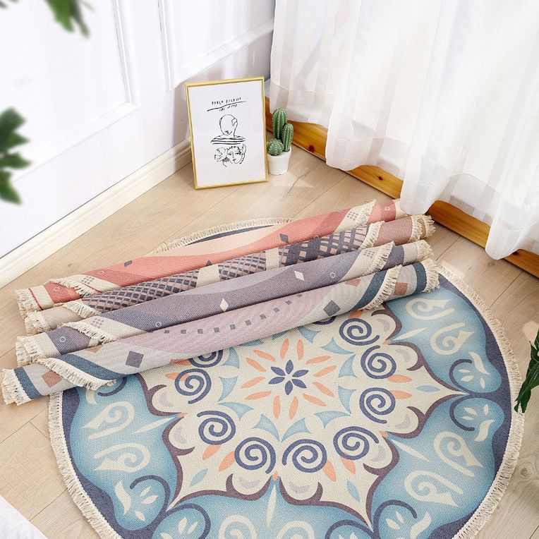 Funky Maroccan Round Rugg