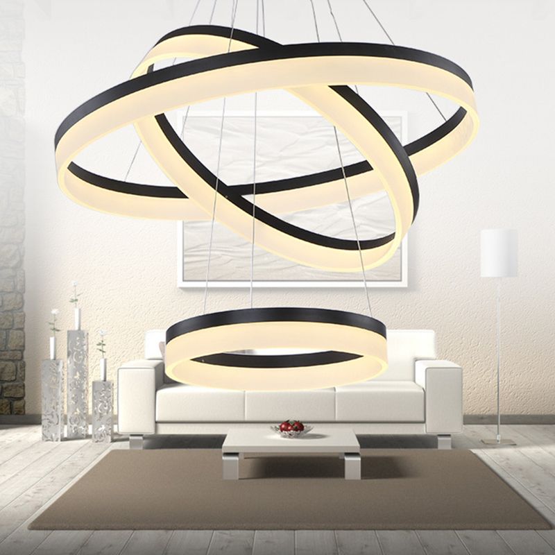 Stile moderno a pendente a pendente a pendente mutile Metal Mutil Luci sospese Apparecchio di illuminazione sospeso