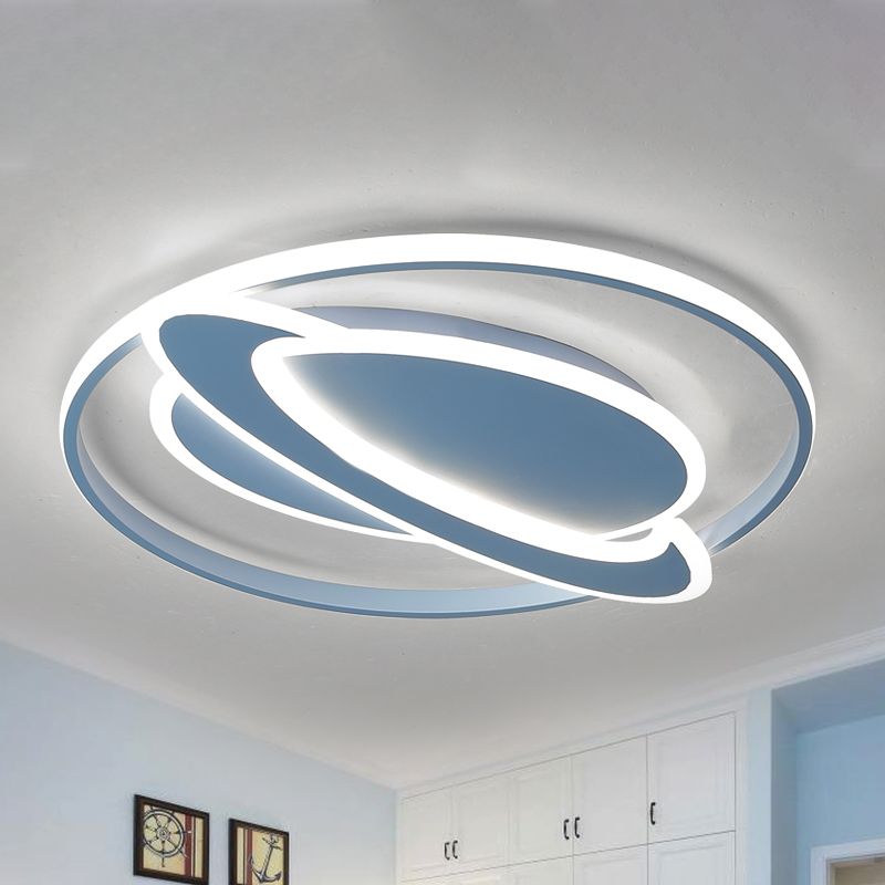 Moderne hedendaagse planeet plafondlamp acryl inbouw plafondarmatuur voor slaapkamer