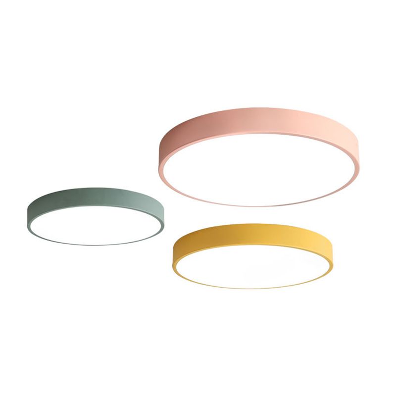 Modern Circle Flush Mount Ceiling Lighting Fixture Acrylique Flushmount