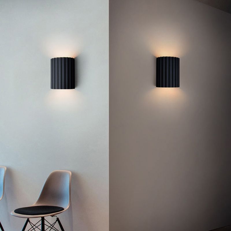 Contemporary Polish Finish Lighting Flush Mount Wall Light for Living Room