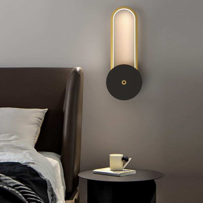 Minimalism Geometric Wall Light Sconce Metal 1 Light Wall Mounted Light