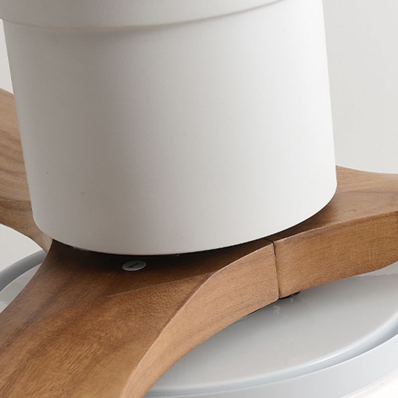 Geometry Metal Ceiling Fan Light Kids Style 1-Light Ceiling Fan Lamp for Living Room