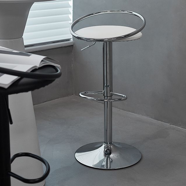 Indoor Metal Legs Bar Stool Adjustable Height Bar Stool with Footrest