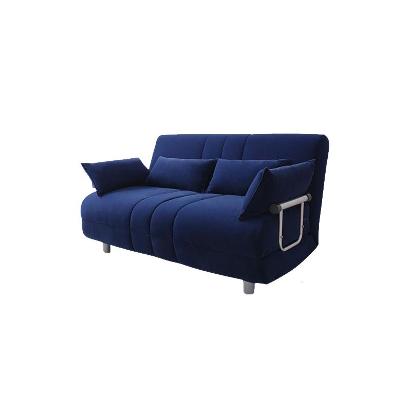 Polyester Blend Contemporary Sofa Bed with Square Arm Pillow Included