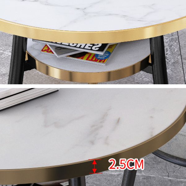 Mesa de comedor redonda contemporánea de metal mesa de comedor de madera fabricada con piernas