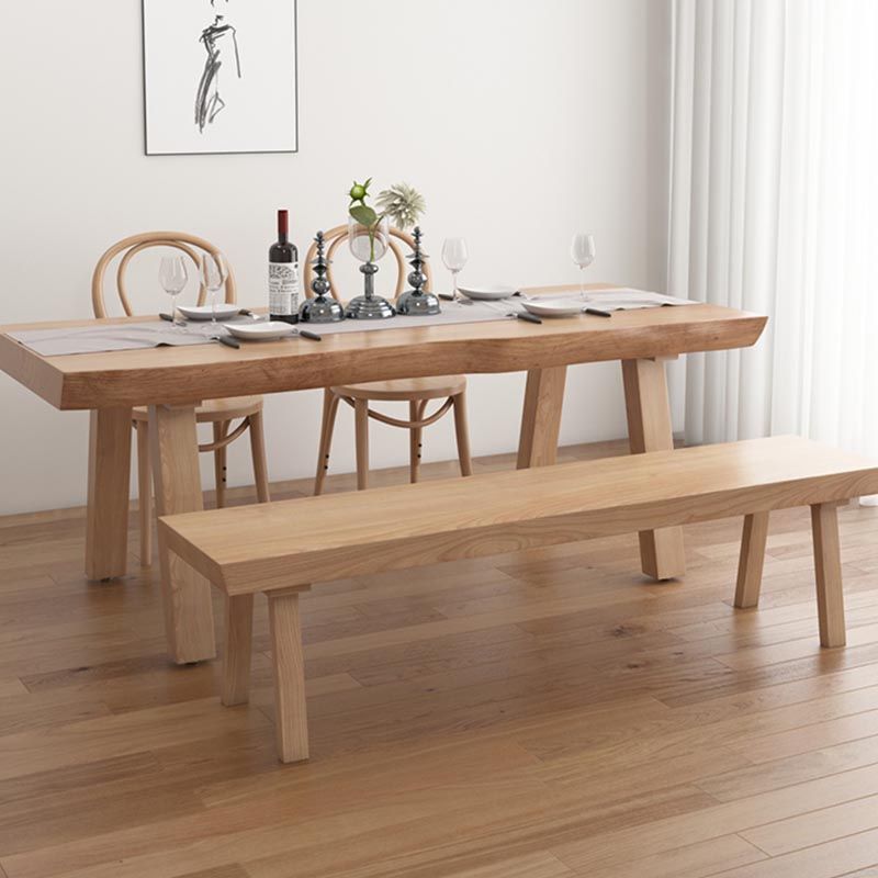 Pine Solid Wood Dinette Table Modern Natural Legs Dining Site Table
