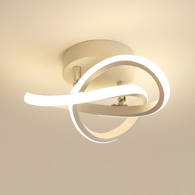 Lámpara de techo LED minimalista Lámpara de montaje en techo en espiral