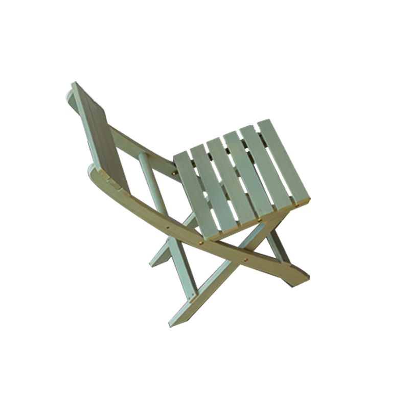 Contemporary Outdoor Chair Folding Solid Wood Open Back Dining Chair