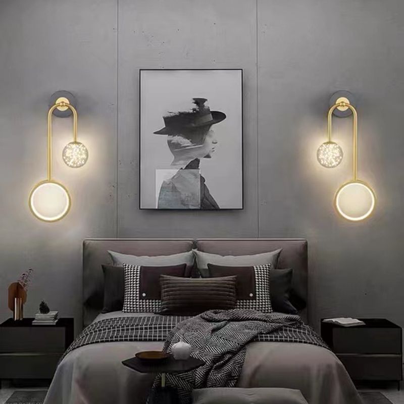Geometry Shape Metal Wall Lighting Ideas Modern Style Wall Light Fixtures