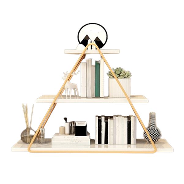 Modern Metal Shelf Bookcase Wall Mounted Book Shelf for Living Room