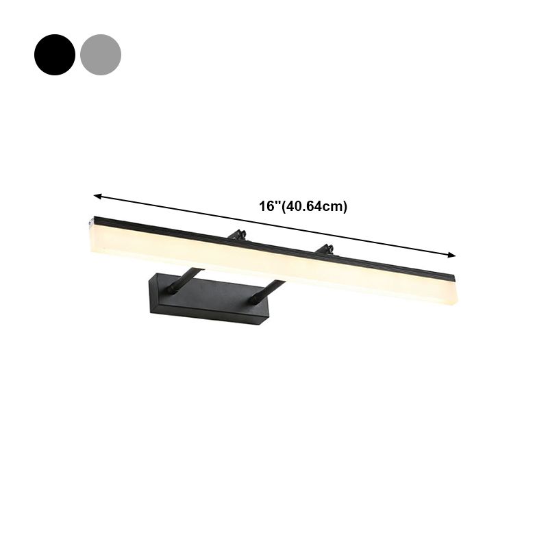 Metal Thin Wall Vanity Light Modern Style 1 Light Vanity Lighting Ideas