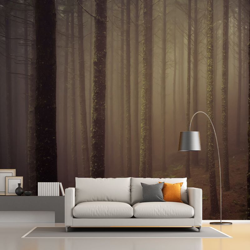 Photography Stain Resistant Mural Wallpaper Forest Living Room Wall Mural