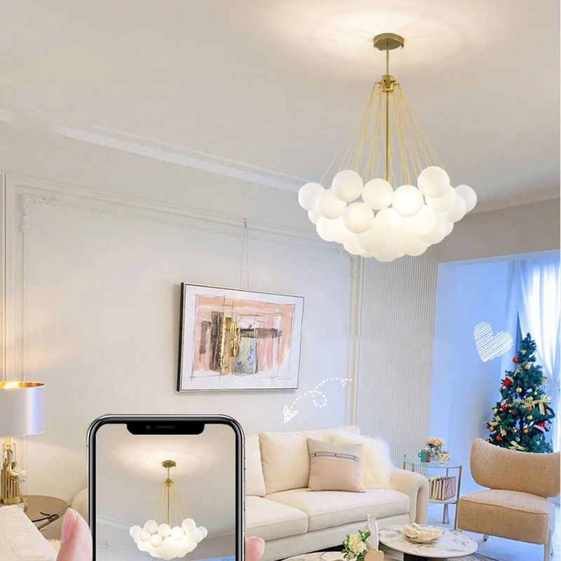 Lampade del lampadario in metallo moderno a 3 teste a 3 teste lampade a sospensione per soggiorno