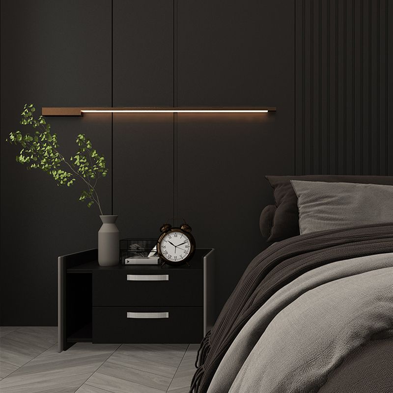 Nordic Style LED Vanity Light Iron Strip Shape Vanity Lamp for Shower Room