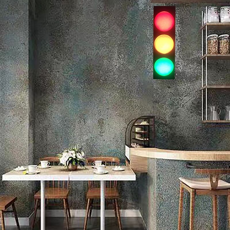Modern Metal Kids Wall Sconce Geometric Shape Wall Light with Glass Shade for Bedroom