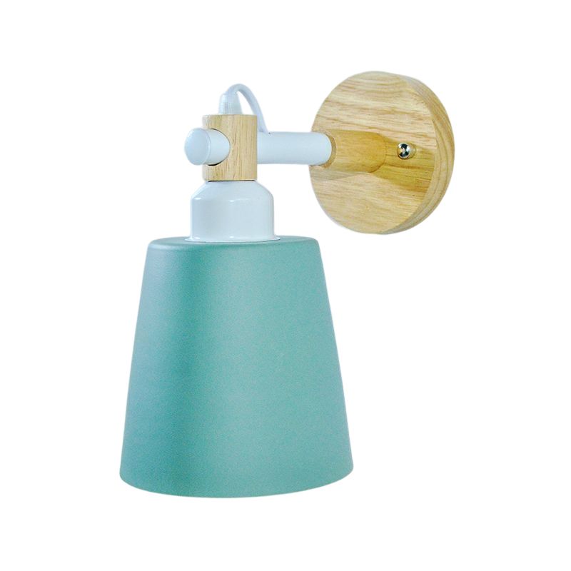 1-Light Flare Wall Light Sconce Modern Style Metal Wall Mounted Lights