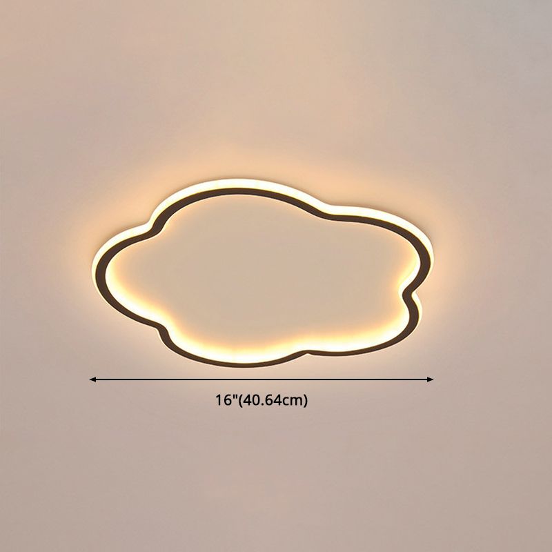 Bloem Slaapkamer Plafondlamp Metaal LED Modern Dicht bij het plafond Verlichtingsarmatuur