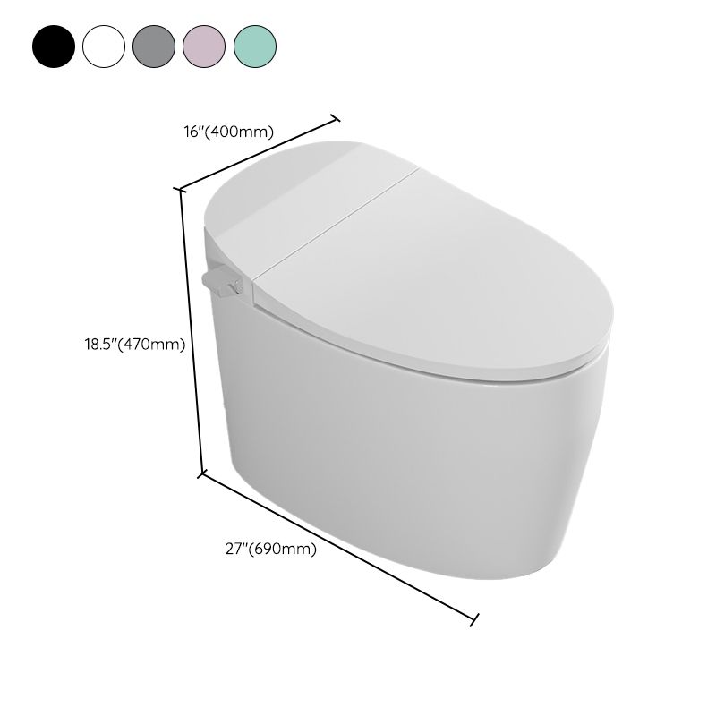 Modern Floor Mount Toilet Bowl Siphon Jet Skirted Toilet with Seat for Bathroom