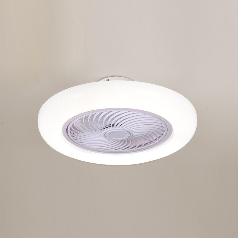 Lumo ventola a LED soggiorno semplice semplice lampada da soffitto a montaggio semifulto con ombra acrilica