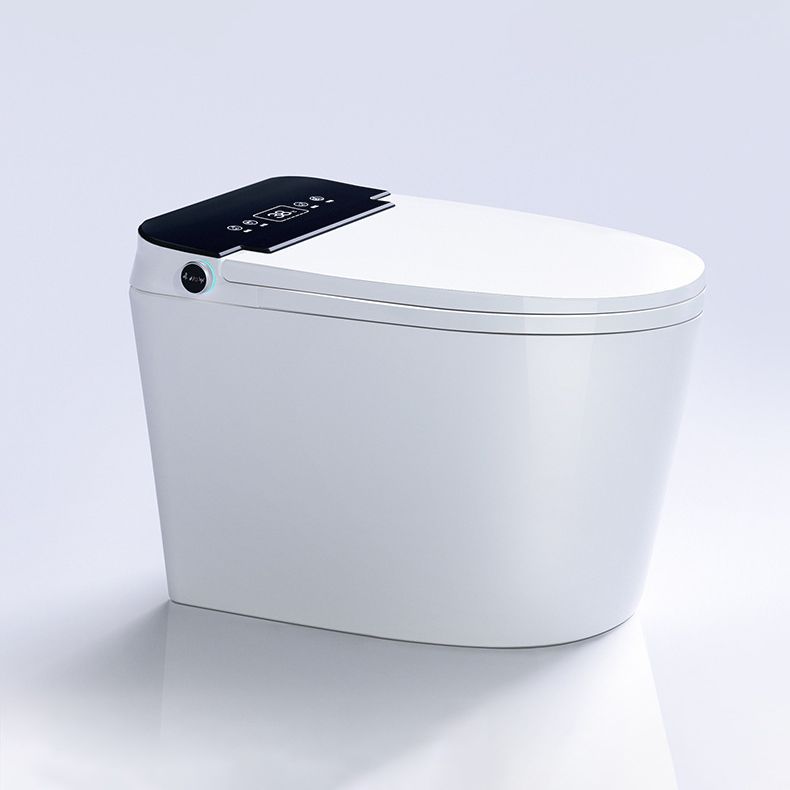 Modern Floor Mount Toilet Bowl White Toilet with Seat for Bathroom