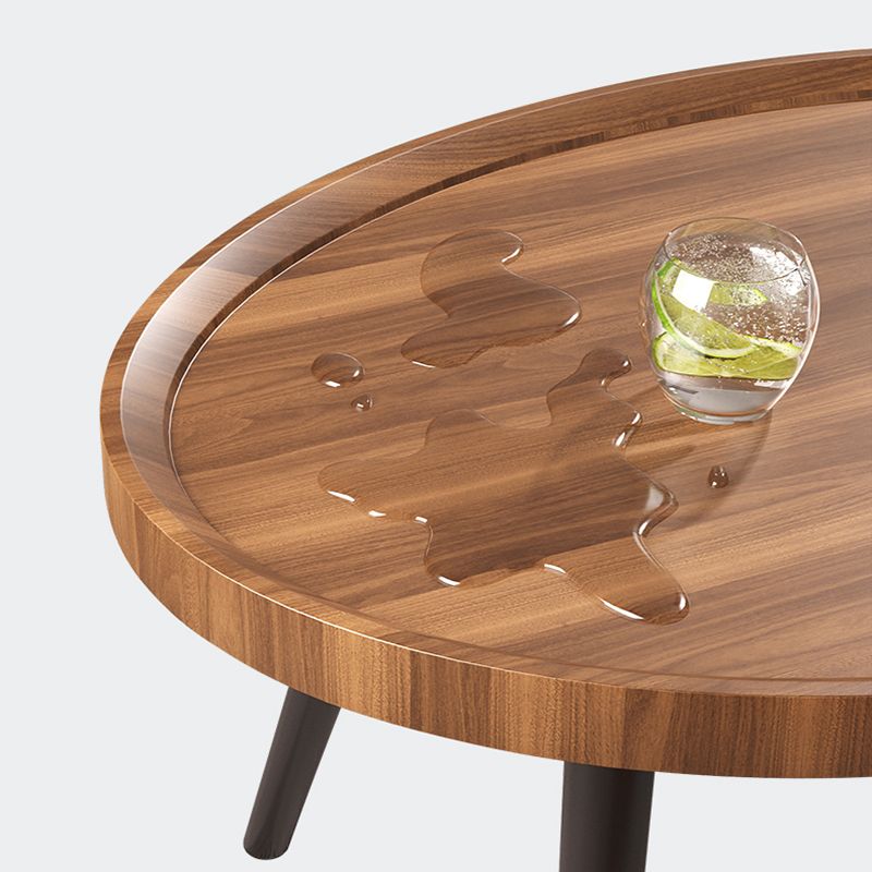 Round 3 Legs Modern End Table Solid Wood Minimalist Side End Table