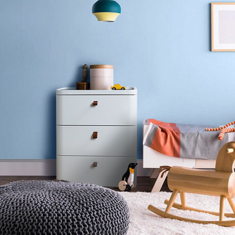 Scandinavian Dresser for Kids Chest (Vertical) Kids Nightstand in White