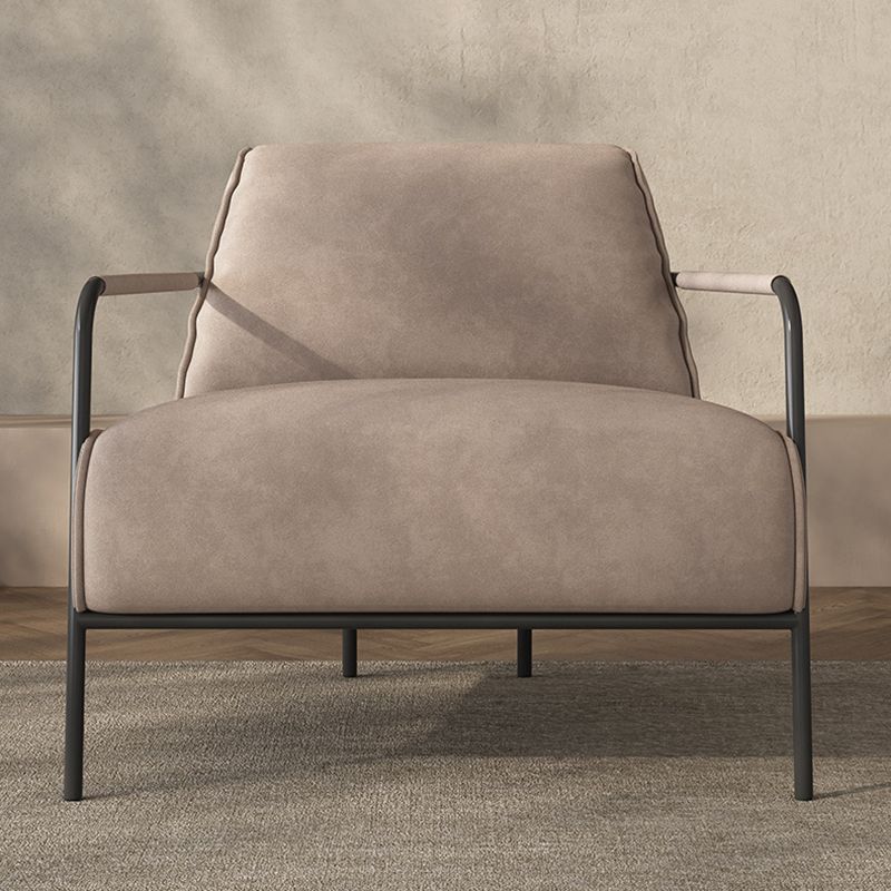 Cushion Back Vanity Armchair Basic Four Leg Chair with Cushion