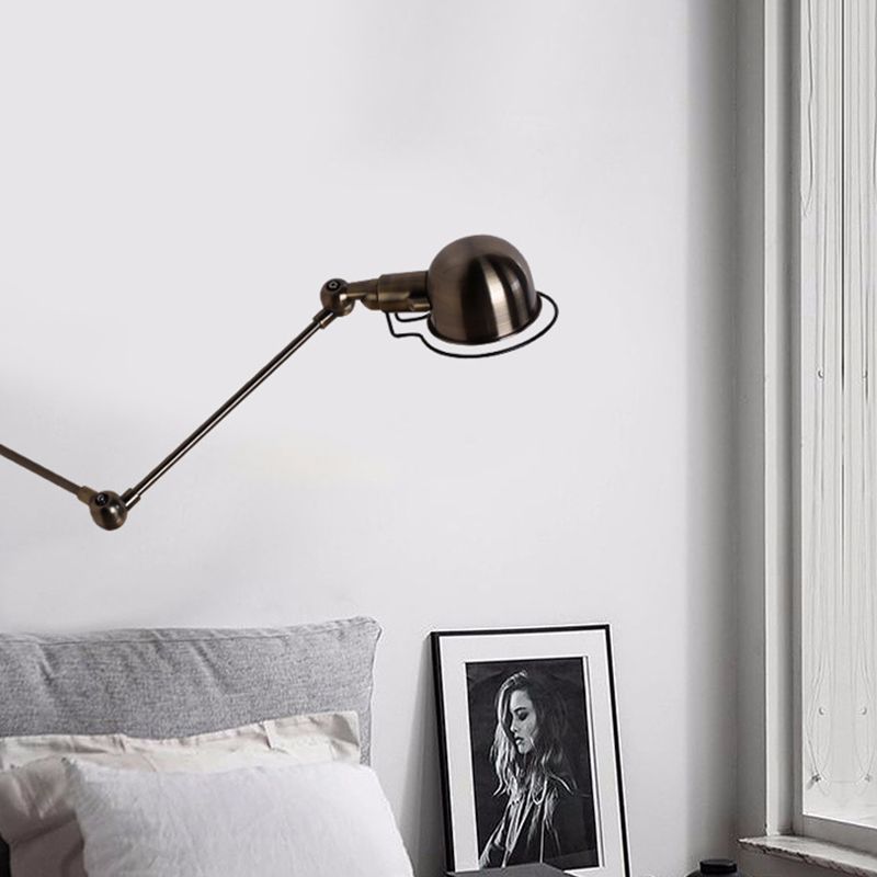 American Industrial Style Adjustable Wall Light Vintage Living Room Wall Sconce Lighting Fixture