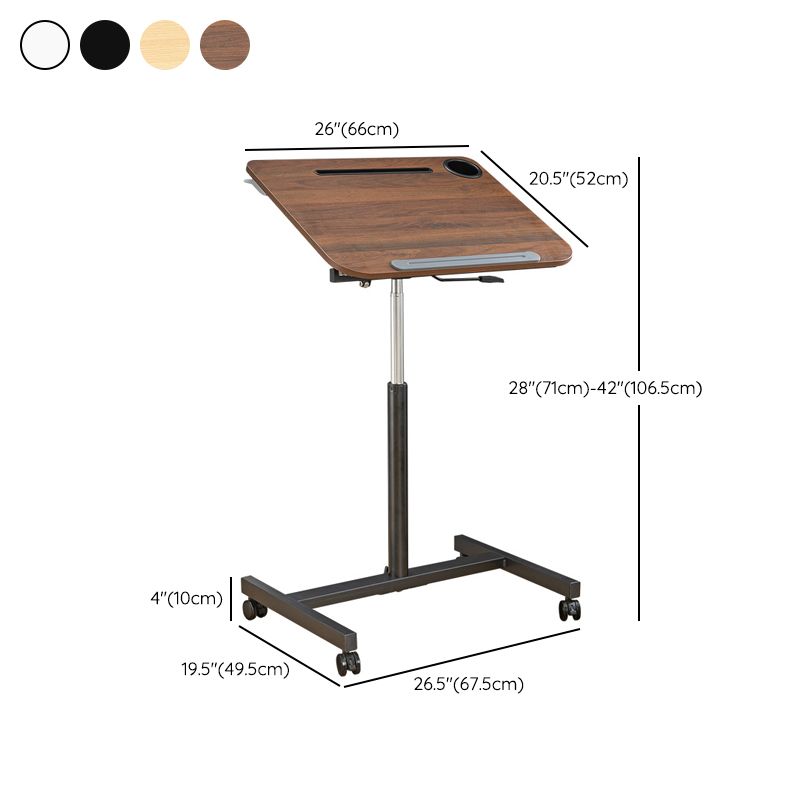 Contemporary Curved Writing Desk Pedestal Folding Office Desk