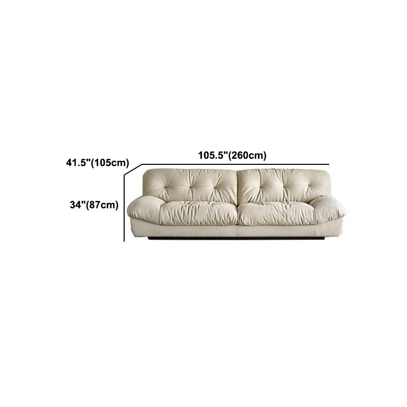 Tufted Standard Sofa 41.33" D x 34.25" H Armless Sofa for Living Room