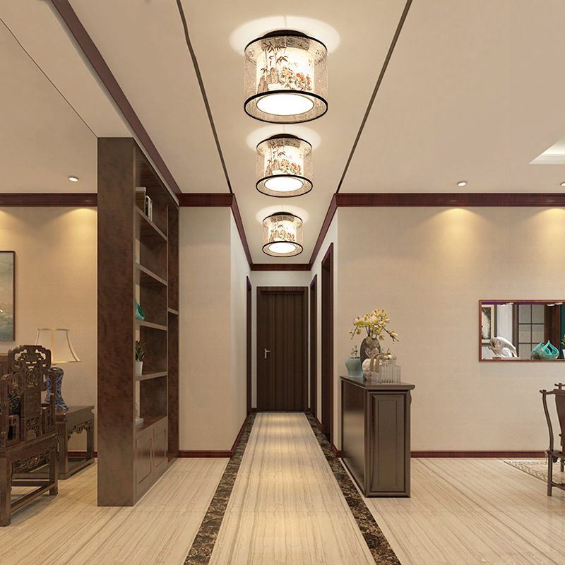 5 Motifs de l'enroulement en option Lampe de style Chinois Fixation de l'éclairage de montage pour la salle de séjour